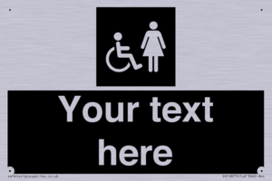 Custom information: black panel disabled and female